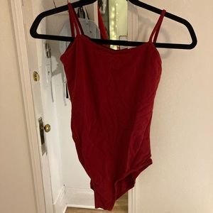 Beautiful red leotard (size M) brand unknown